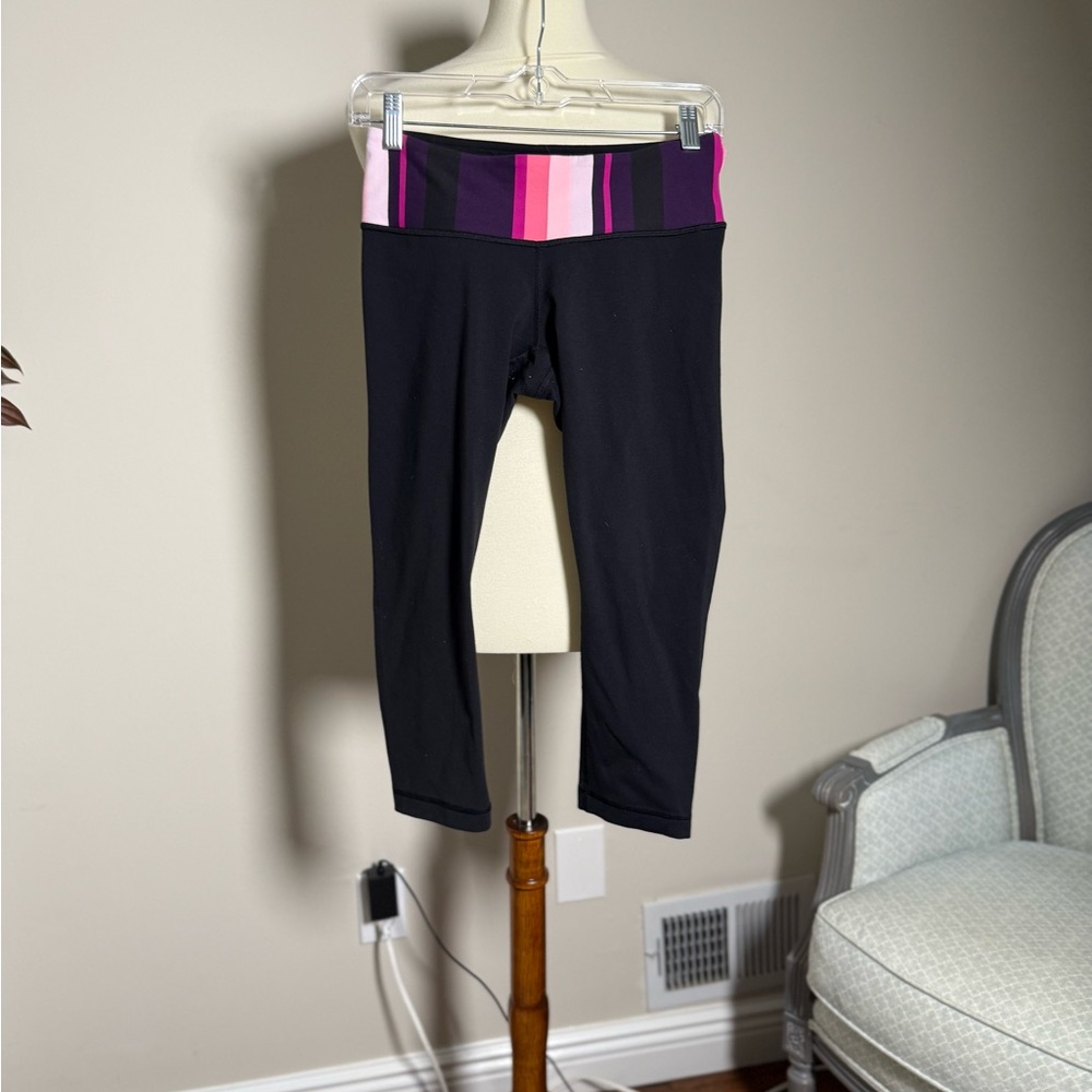 lululemon athletica Black and Pink Leggings